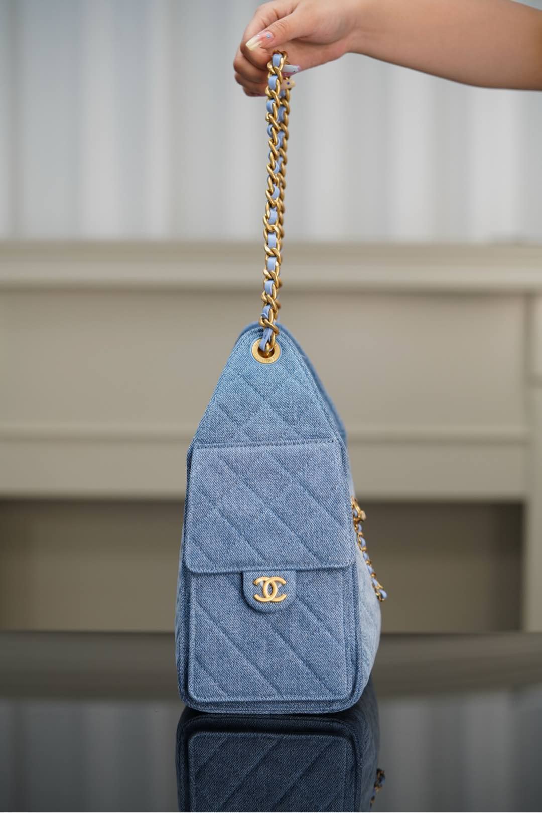 CHANEL small hobo bag