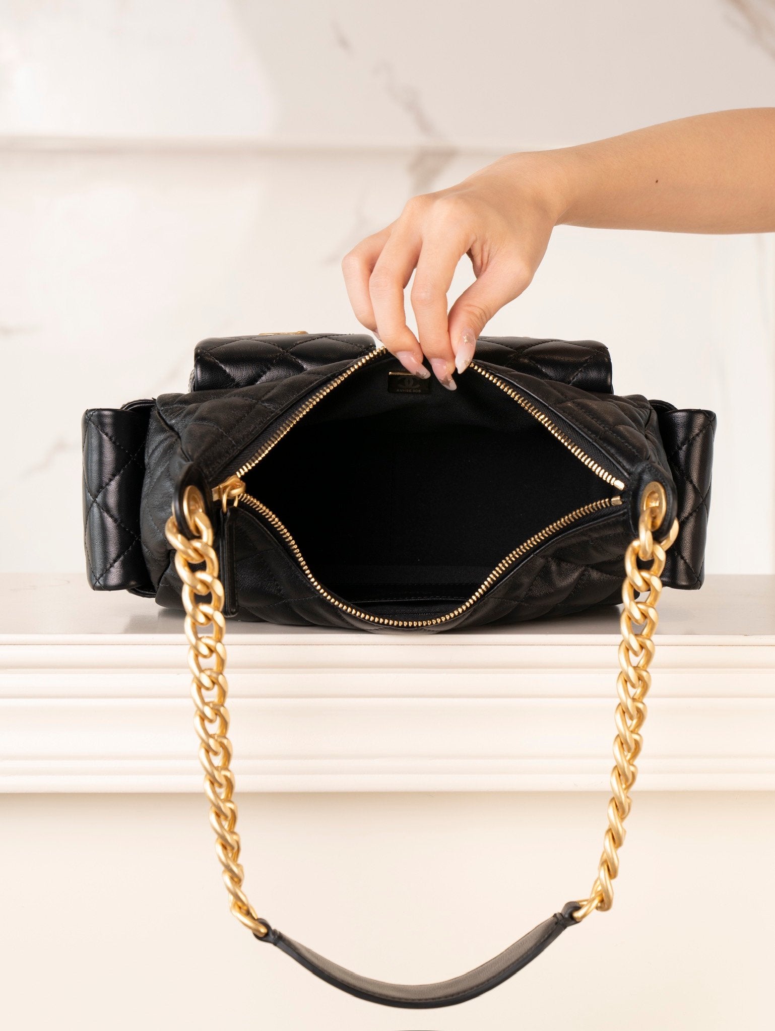 CHANEL 25c hippie hobo bag
