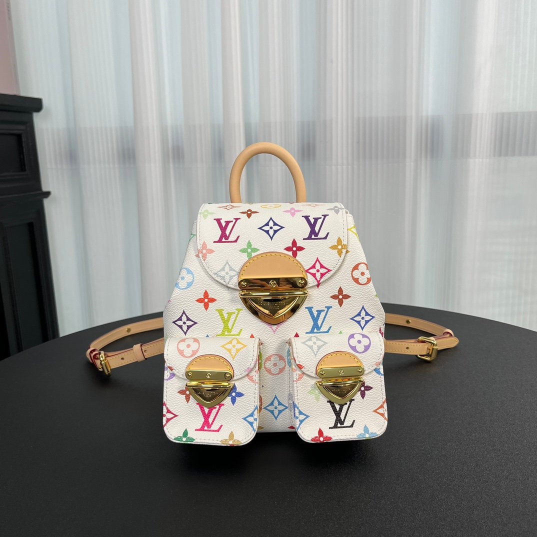 LV White Tricolor Shoulder Bag