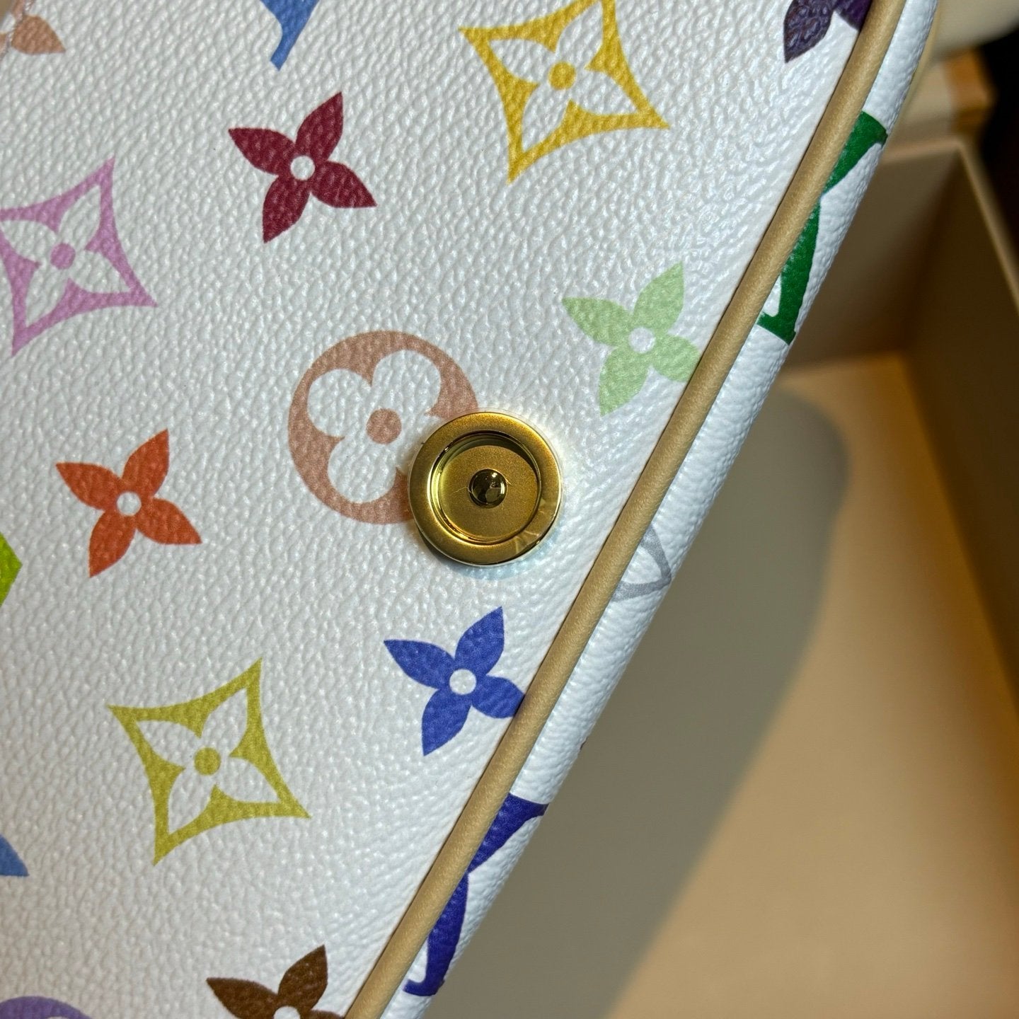 LV White Tricolor Nano Diane